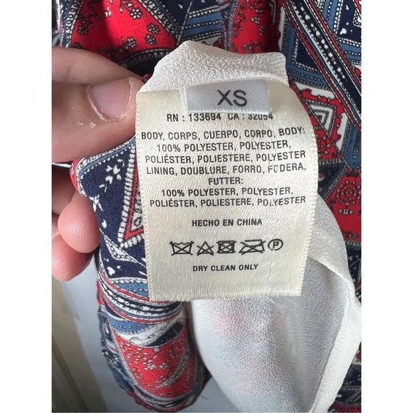 Paper Crown x Rifle Paper Co. Efflorescence Kaleidoscope Shift Dress Size XS - Picture 7 of 8